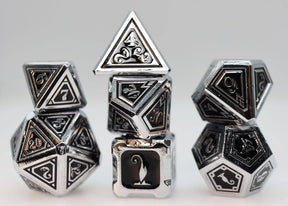 Foam Brain Games Dice Alchemist Metals: Necrotic - Metal RPG Dice Set 840292514881 FBG4509