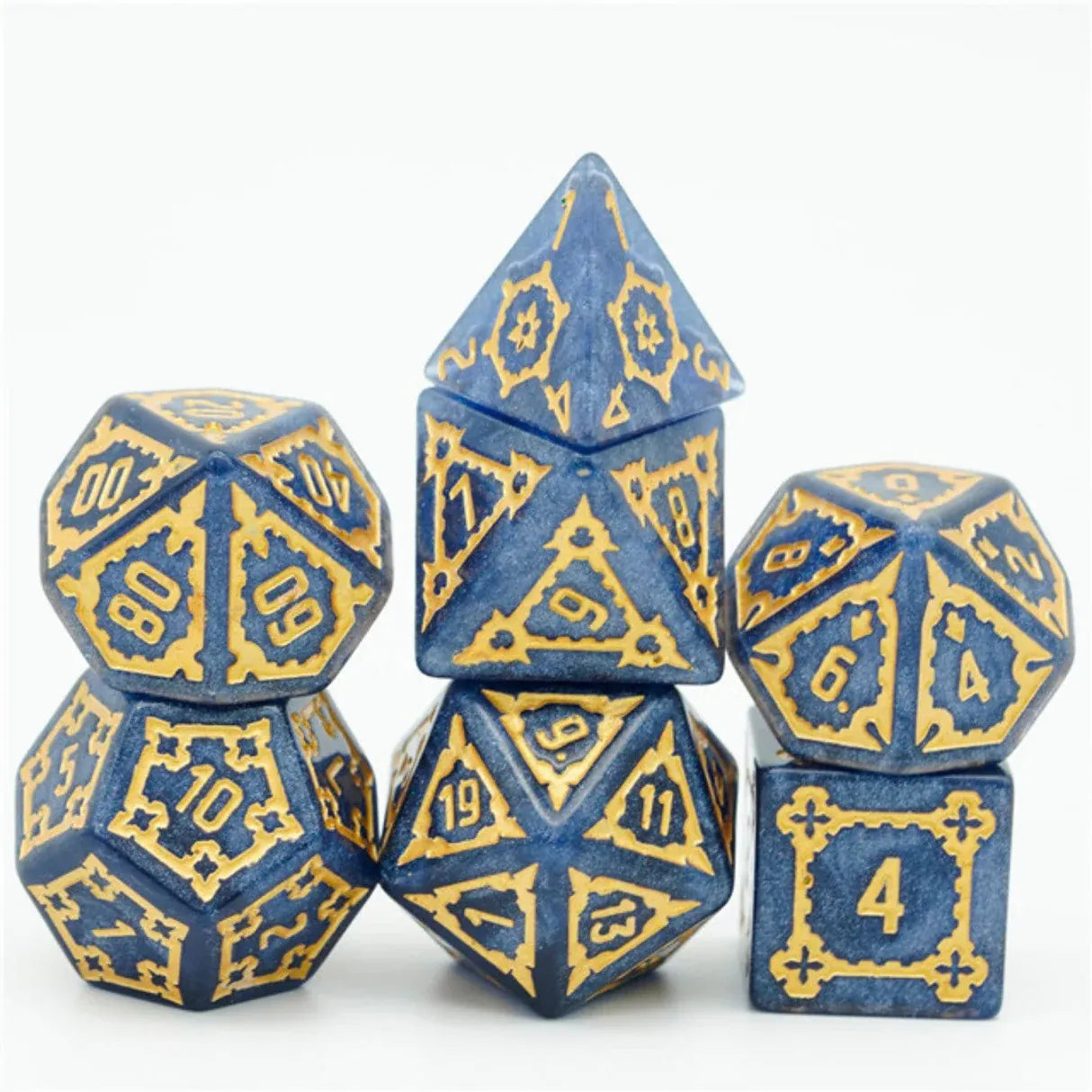Foam Brain Games Dice > Other Dice 7-set 25mm Castle: Blue 617629765410 FBG1013