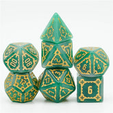 Foam Brain Games Dice > Other Dice 7-set 25mm Castle: Green 617629765434 FBG1015