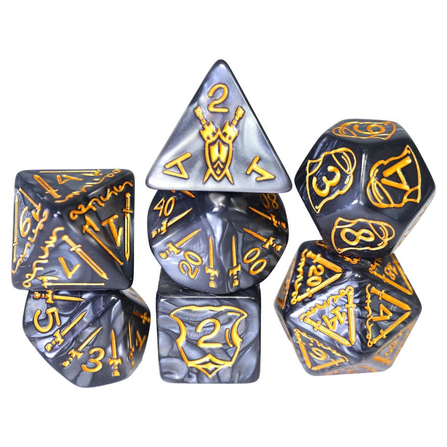 Foam Brain Games Dice > Other Dice 7-Set 25mm Queen's Armory: Cursed 840292515611 FBG2679