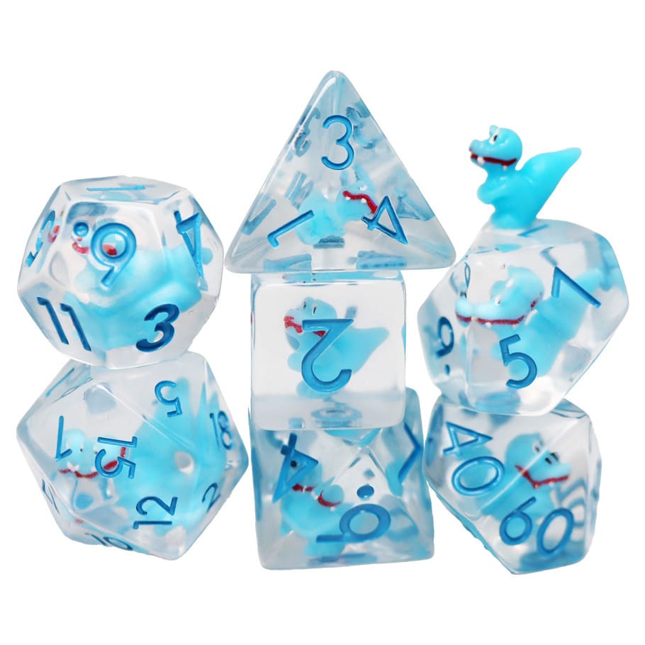 Foam Brain Games Dice > Other Dice 7-Set Baby Velociraptor 840292516335 FBG2693