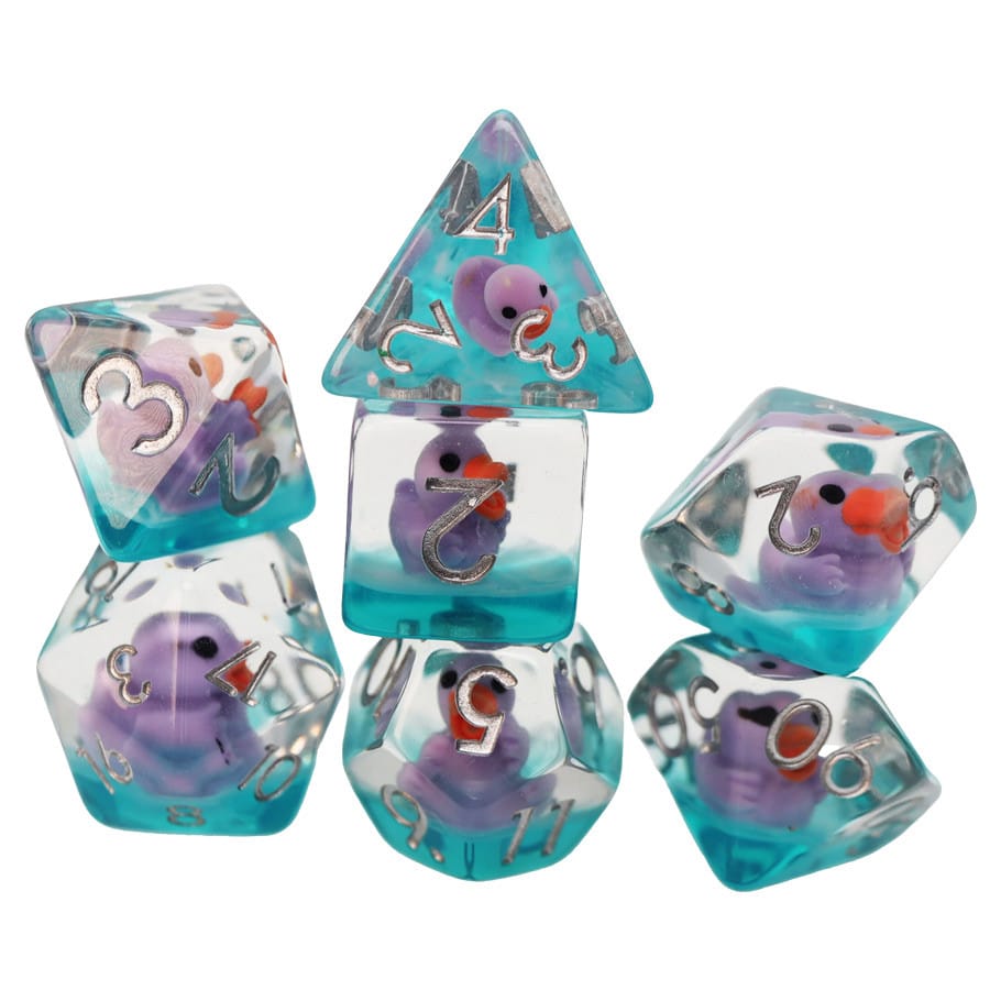 Foam Brain Games Dice > Other Dice 7-Set Lovely Duck 840292514171 FBG2654