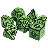 Foam Brain Games Dice > Other Dice 7-Set Magic Flame: Green 617629764307 FBG2236