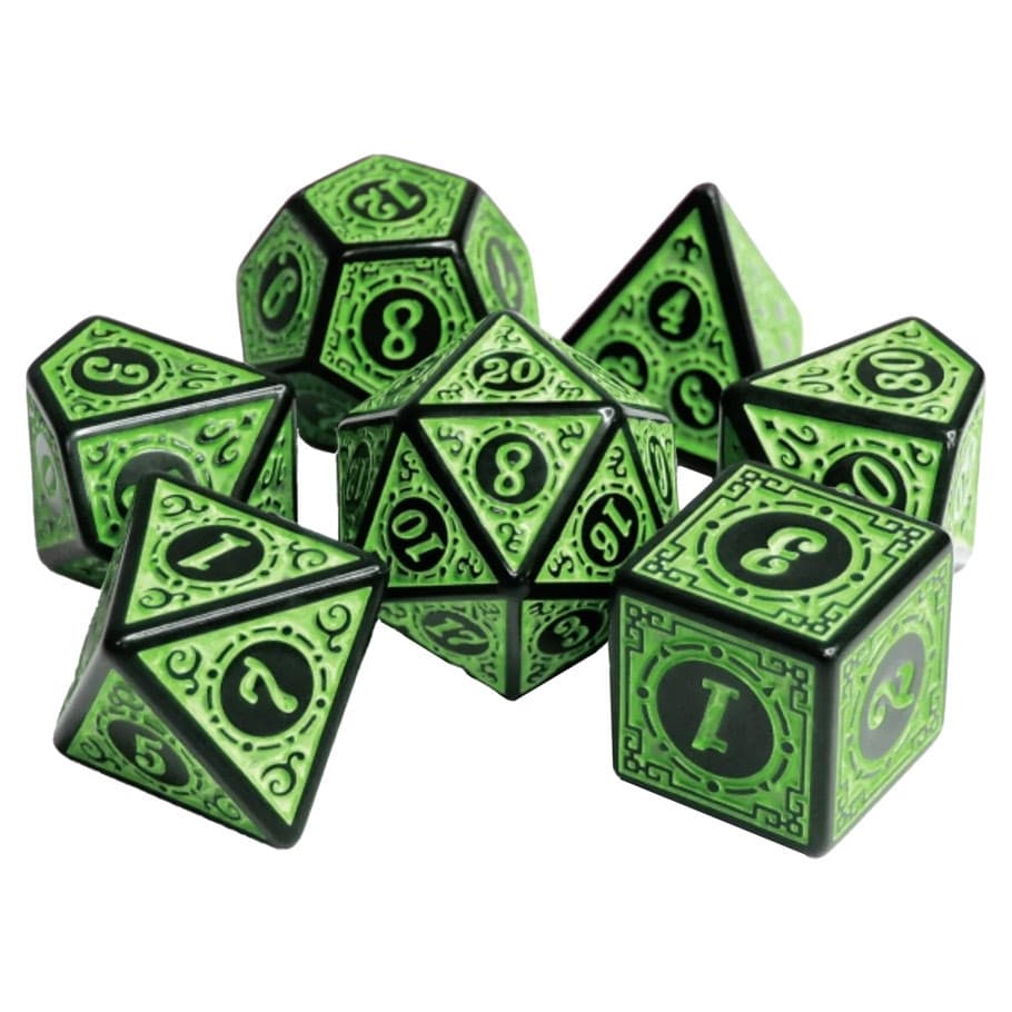 Foam Brain Games Dice > Other Dice 7-Set Magic Flame: Green 617629764307 FBG2236