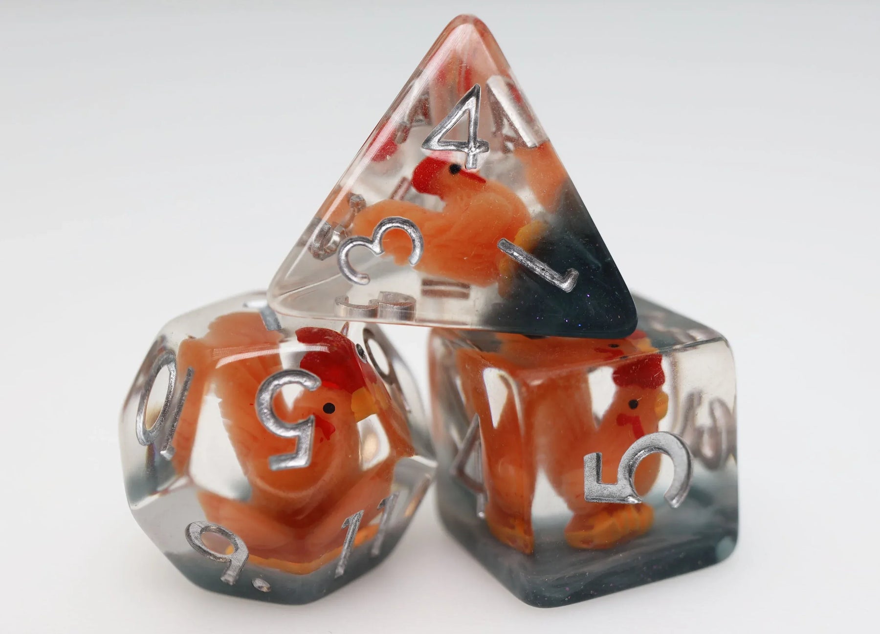 Foam Brain Games Dice > Other Dice Crowing Rooster RPG Dice Set 840292514225 FBG2659