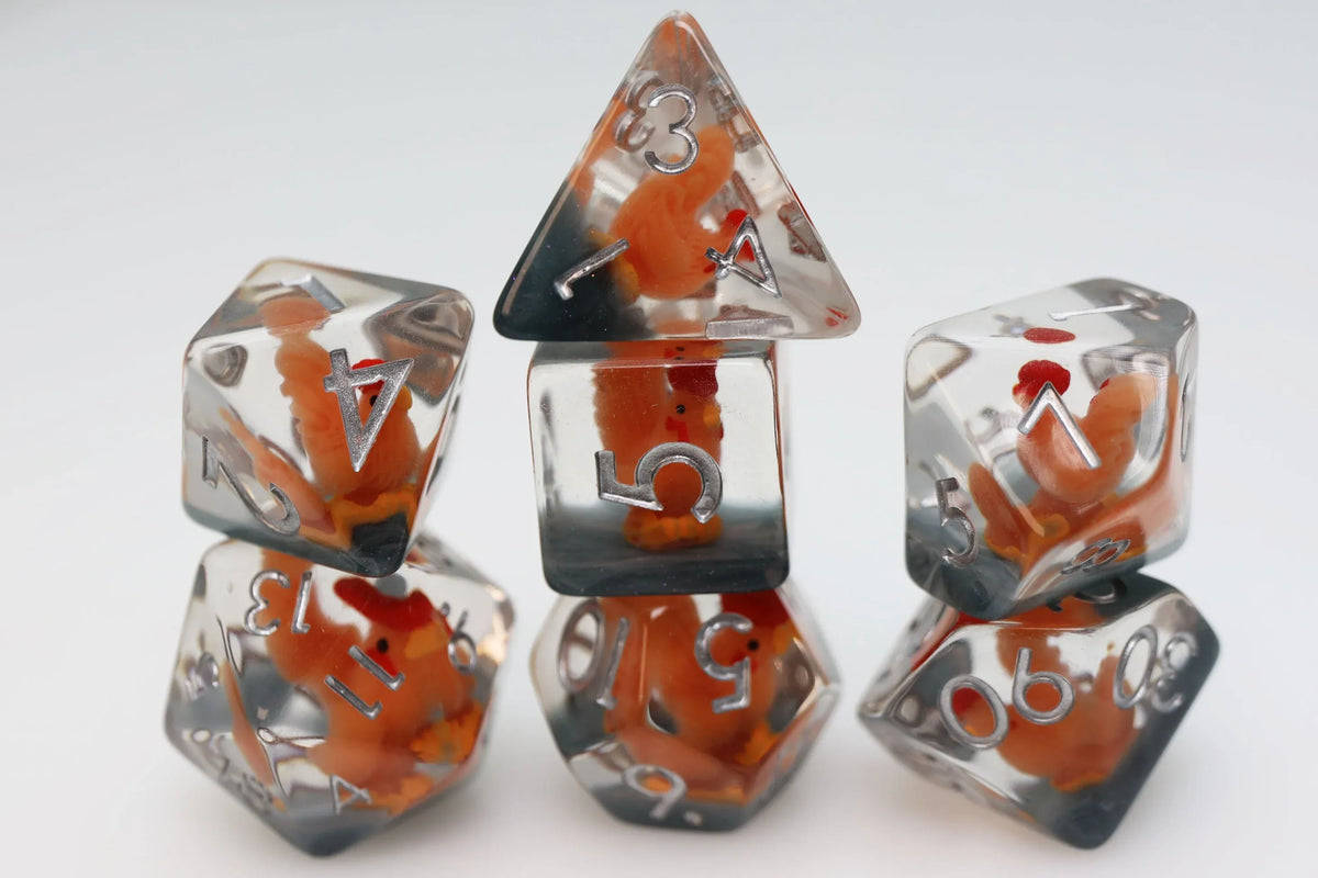 Foam Brain Games Dice > Other Dice Crowing Rooster RPG Dice Set 840292514225 FBG2659