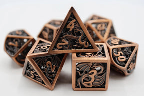 Foam Brain Games Dice > Other Dice Dragon Essence: Copper - Hollow Metal RPG Dice Set 617629726992 FBG4186
