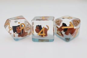 Foam Brain Games Dice > Other Dice Ferocious Feline RPG Dice Set 840292513617 FBG2646
