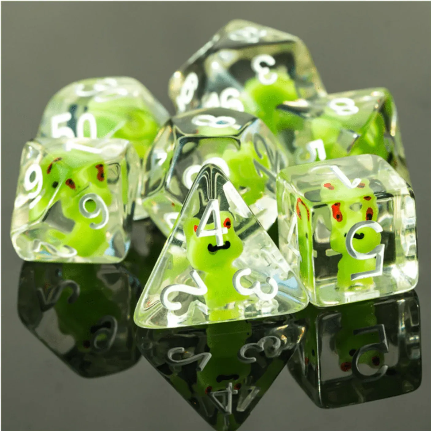 Foam Brain Games Dice > Other Dice Frog RPG Dice Set 617629764321 FBG1177