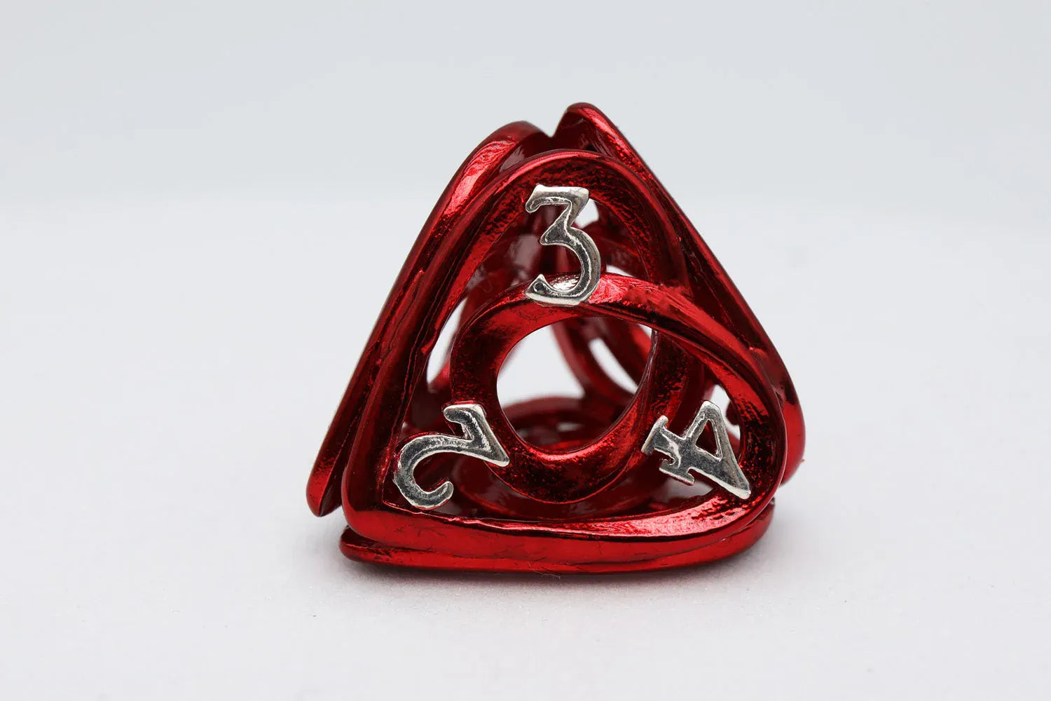 Foam Brain Games Dice > Other Dice Hollow Hearts: Red - Hollow Metal RPG Dice Set 840292508484 FBG4416