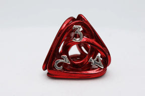 Foam Brain Games Dice > Other Dice Hollow Hearts: Red - Hollow Metal RPG Dice Set 840292508484 FBG4416