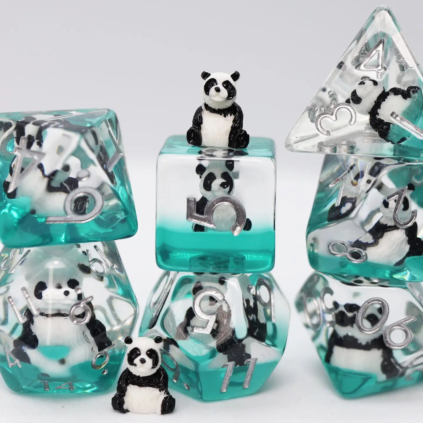 Foam Brain Games Dice > Other Dice Panda On Water RPG Dice Set 840292512832 FBG2606