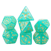 Foam Brain Games Dice > Other Dice Shooting Stars: Magnesium RPG Dice Set 840292516212 FBG2686