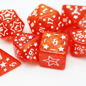 Foam Brain Games Dice > Other Dice Shooting Stars: Nitrogen RPG Dice Set 840292516199 FBG2684