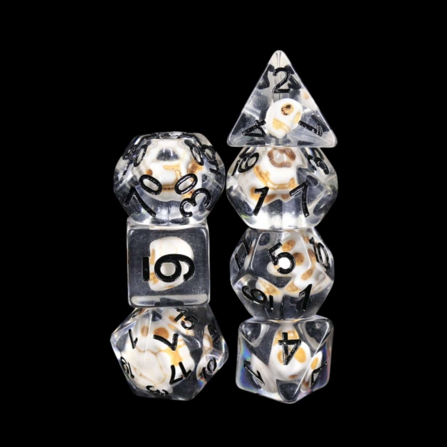 Foam Brain Games Dice > Other Dice Stone Skull RPG Dice Set 617629764932 FBG2077