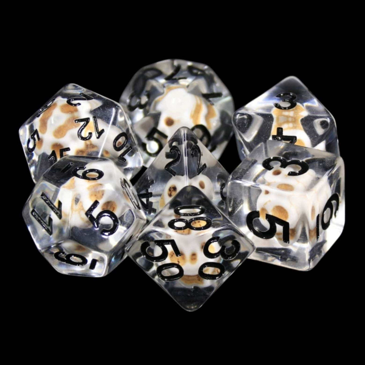 Foam Brain Games Dice > Other Dice Stone Skull RPG Dice Set 617629764932 FBG2077