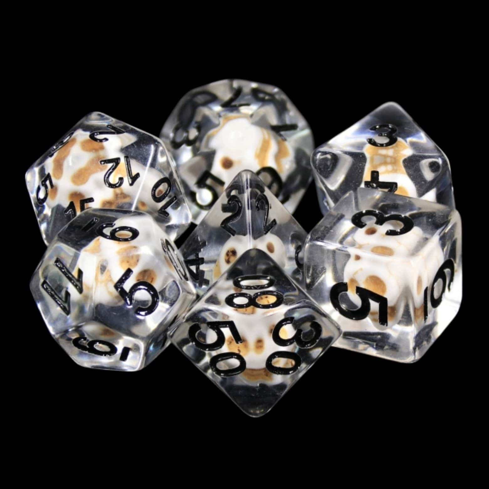 Foam Brain Games Dice > Other Dice Stone Skull RPG Dice Set 617629764932 FBG2077