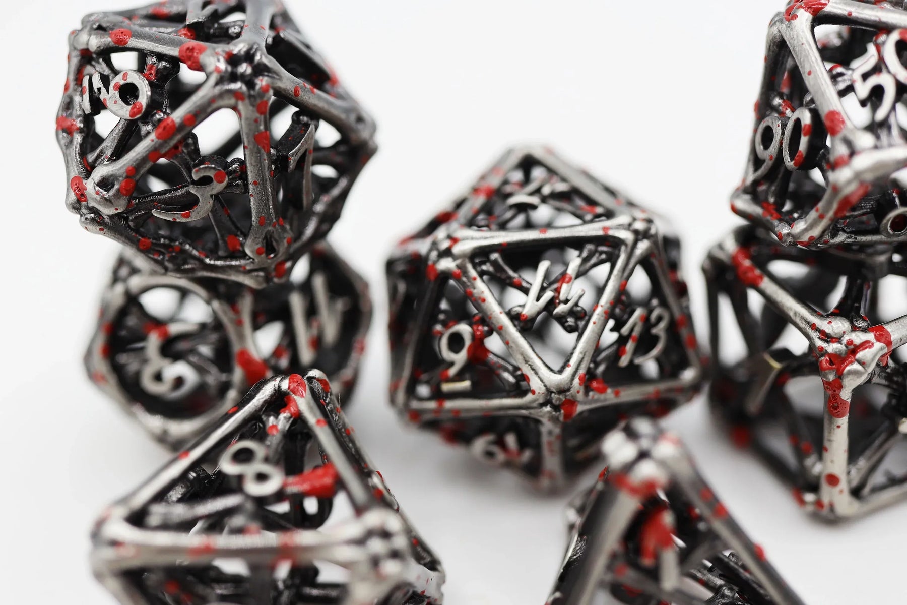 Foam Brain Games Dice > Other Dice Vampire Bones - Hollow Metal RPG Dice Set 617629763140 FBG4216