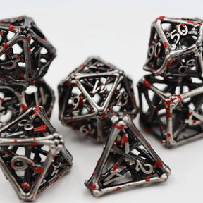 Foam Brain Games Dice > Other Dice Vampire Bones - Hollow Metal RPG Dice Set 617629763140 FBG4216