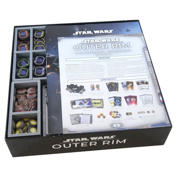 Folded Space Board Games > Accessories Box Insert: Star Wars Outer Rim & Unfinished Business Expansion 3800501487631 FDSSWORIM