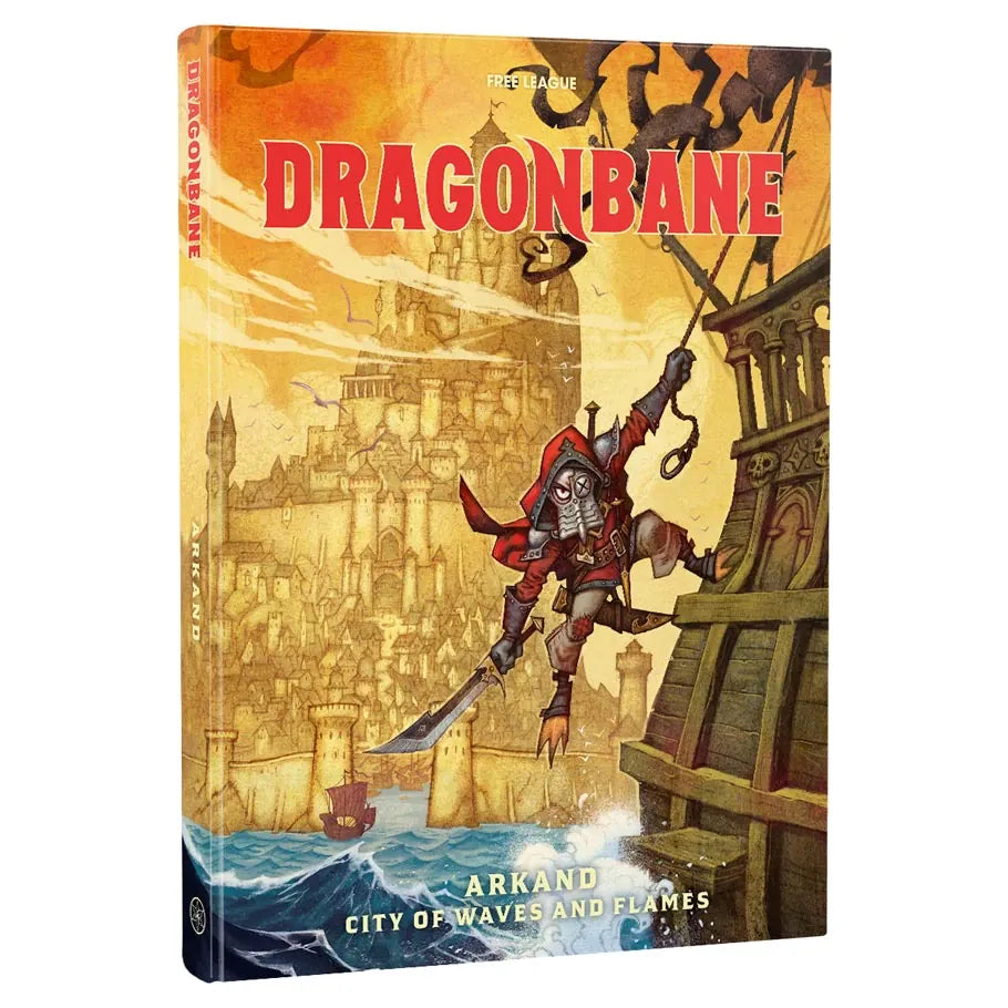 Free League Tabletop Games > Role-Playing Games Dragonbane: Arkland - City of Waves and Flames 9789190079058 FLFDGB019