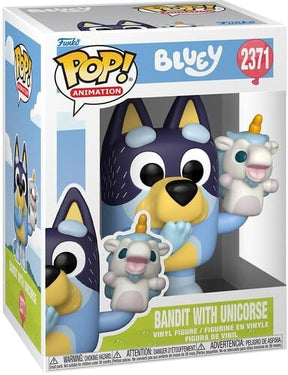 Funko Toys > Funko > Funko Pop! Funko POP! Animation: Bluey - Bandit with Unicorse 889698940535 FUKO94053