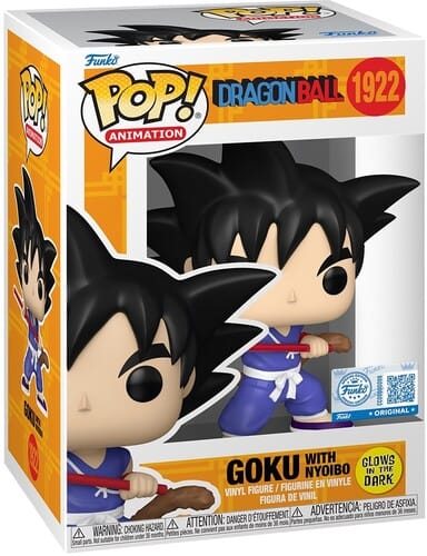 Funko Toys > Funko > Funko Pop! Funko POP! Anime: Dragon Ball – Goku with Nyoibou (Glow-in-the-Dark) (AE Exclusive) 889698850506 FUKO85050