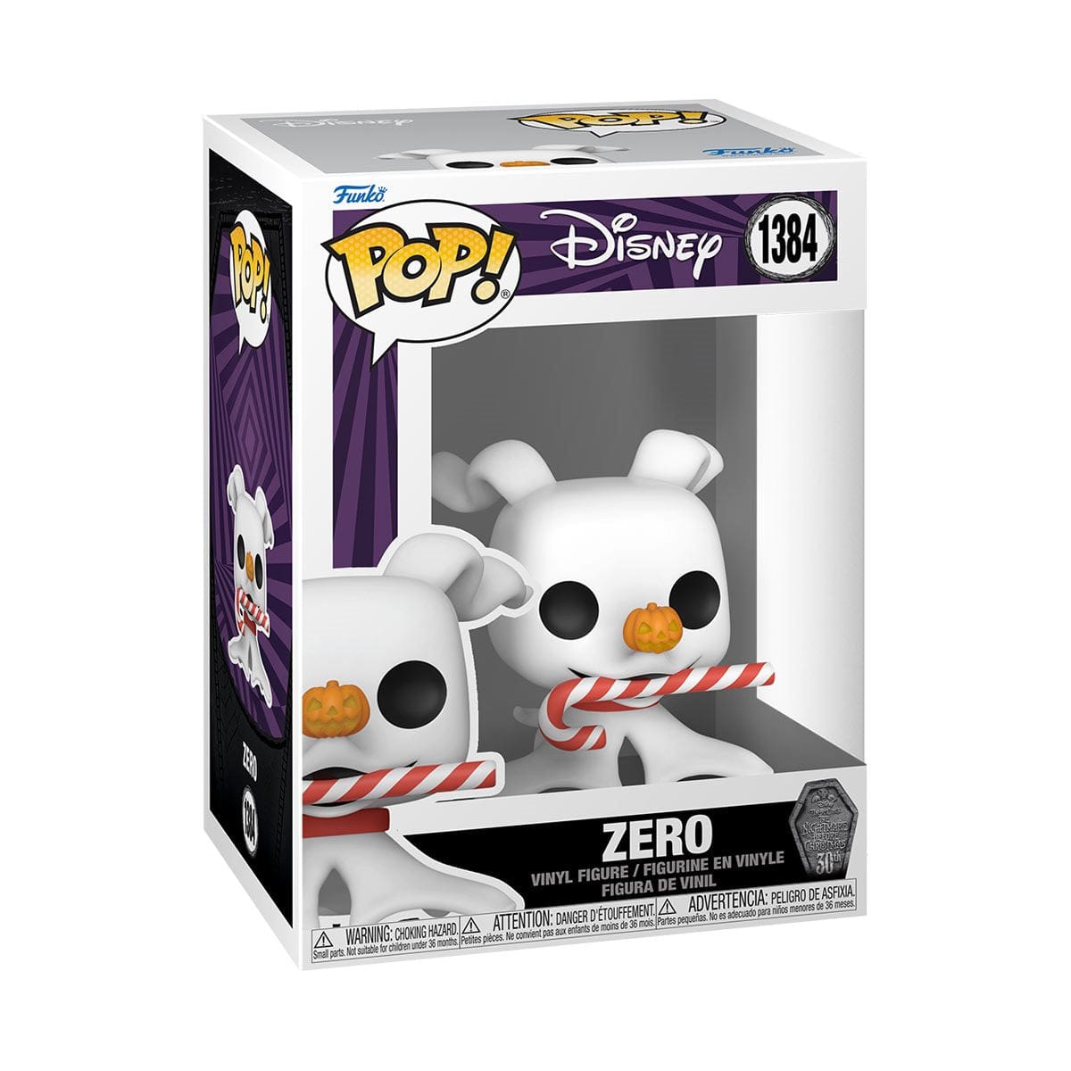 Funko Toys > Funko > Funko Pop! Funko Pop!: Disney - Zero with Candy Cane (Nightmare Before Christmas, 30th Anniversary) 889698723879 FU72387
