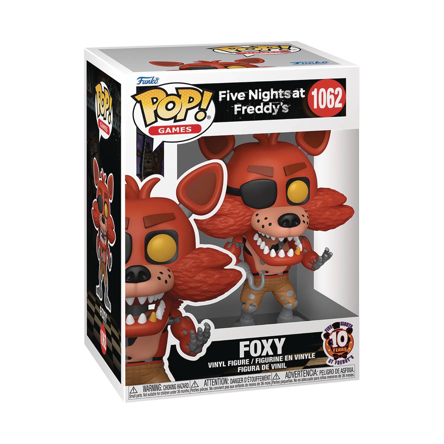 Funko Toys > Funko > Funko Pop! FUNKO: POP GAMES - FIVE NIGHT AT FREDDYS 10TH ANNIVERSARY - FOXY FIGURE 889698871150 STL354932
