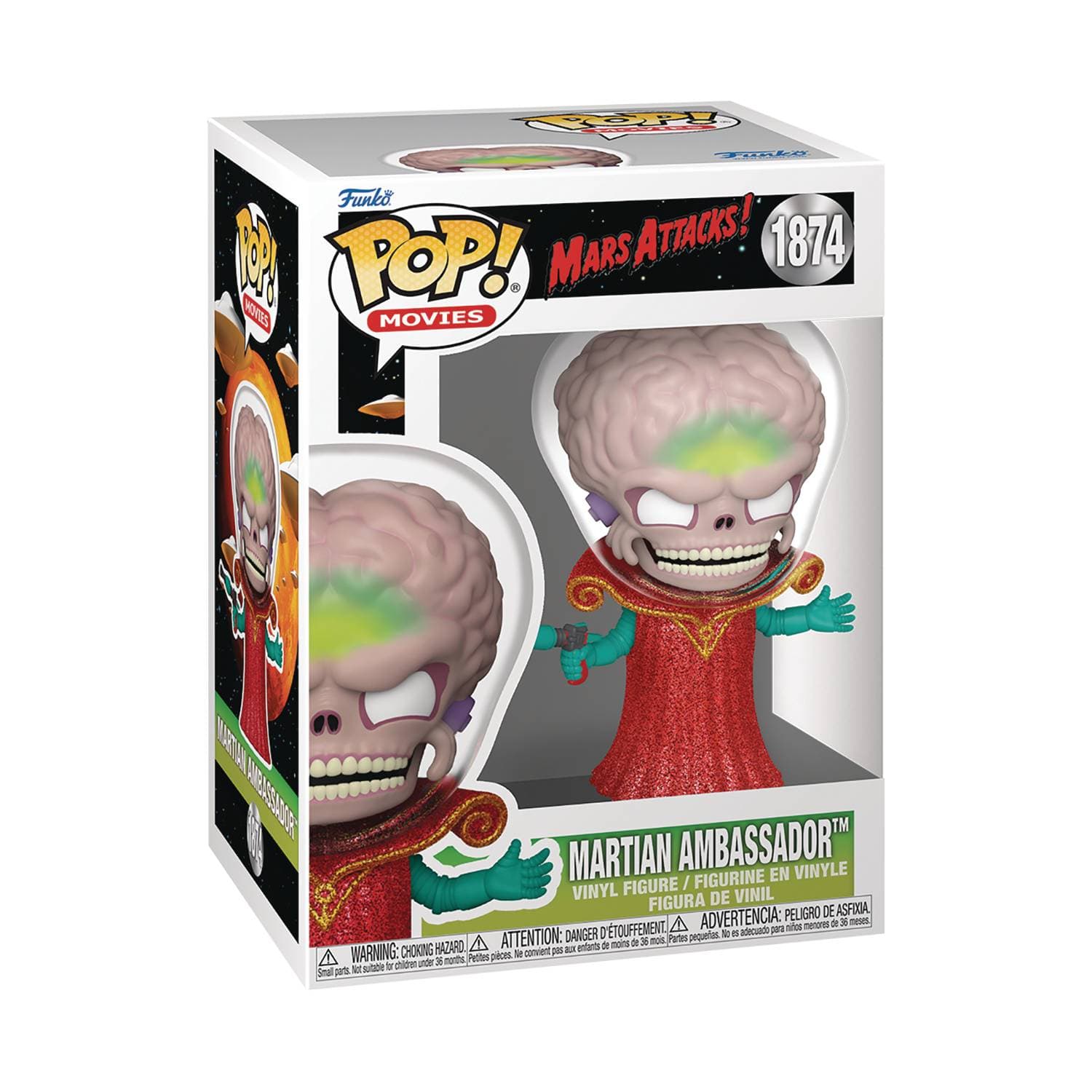 Funko Toys > Funko > Funko Pop! FUNKO: POP MOVIES - MARS ATTACKS - ALIEN LEADER FIGURE 889698835657 STL331345