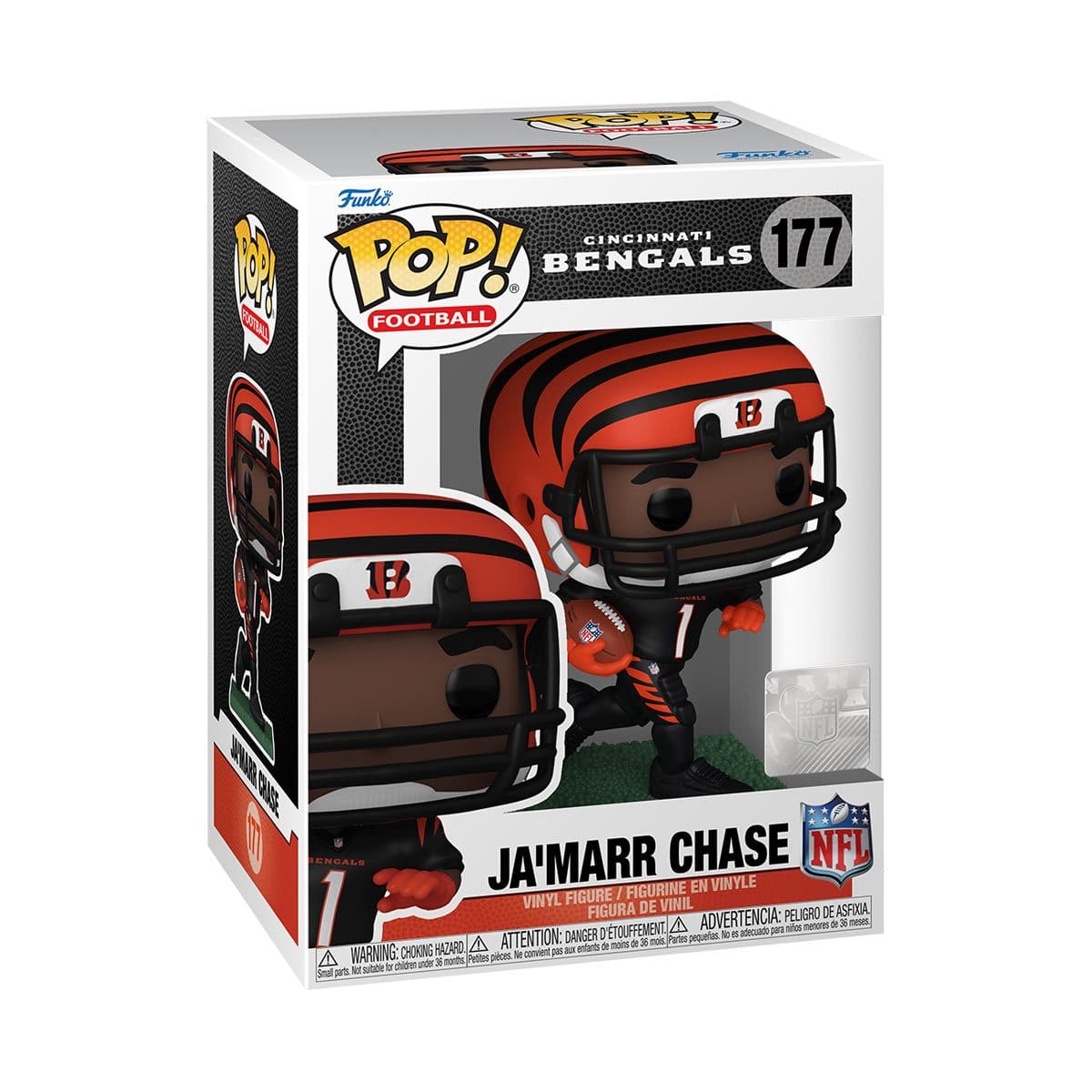 Funko Toys > Funko > Funko Pop! Funko Pop!: NFL - Ja'Marr Chase (Bengals) 889698722391 FU72239