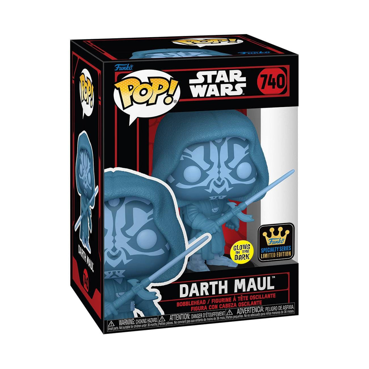 Funko Toys > Funko > Funko Pop! FUNKO: STAR WARS DARKSIDE - DARTH MAUL HOLO GLOW FIGURE 889698827713 STL314627