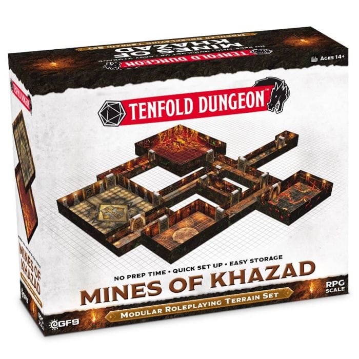Gale Force Nine Hobby Supplies > Terrain Tenfold Dungeon: Mines of Khazad 9420020258624 GF9TFD016