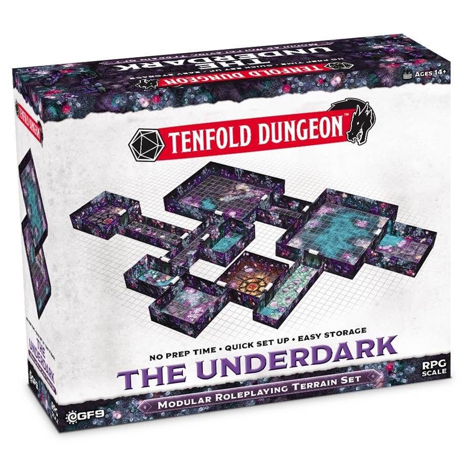 Gale Force Nine Hobby Supplies > Terrain Tenfold Dungeon: The Underdark 9420020258655 GF9TFD019