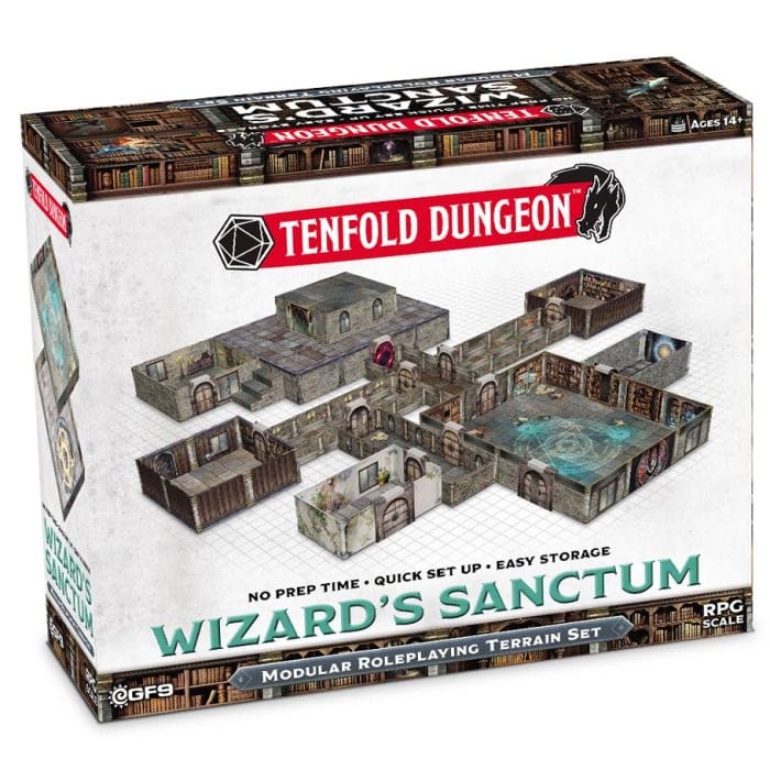 Gale Force Nine Hobby Supplies > Terrain Tenfold Dungeon: Wizard's Sanctum 9420020258631 GF9TFD017