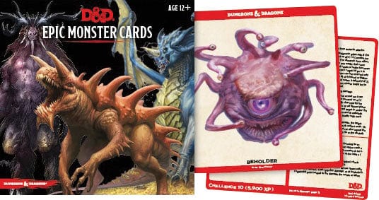 Gale Force Nine Tabletop Games > Role-Playing Games D&D: Monster Cards - Epic Monsters 9780786966950 GF9 C76420000