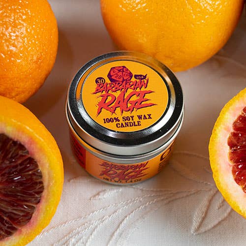 Game Master Dice Decor > Candles Barbarian Rage Gaming Candle: 8oz 03571708 00030