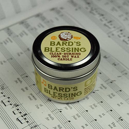 Game Master Dice Decor > Candles Bard's Blessing Gaming Candle: 8oz 736542189346 80022