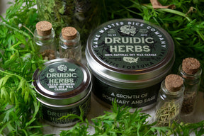 Game Master Dice Decor > Candles Druidic Herbs Gaming Candle: 8oz 03342332 80015