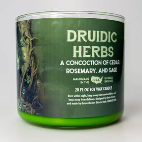 Game Master Dice Decor > Candles Druidic Herbs Gaming Candle: 8oz 03342332 80015