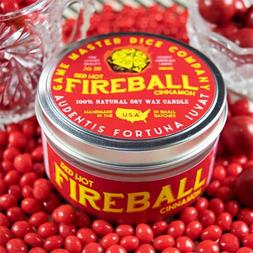 Game Master Dice Decor > Candles Fireball Gaming Candle: 8oz 03407868 80020
