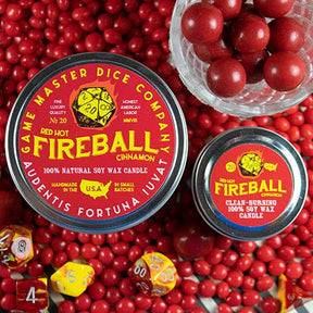 Game Master Dice Decor > Candles Fireball Gaming Candle: 8oz 03407868 80020