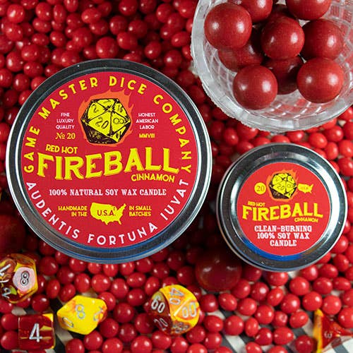 Game Master Dice Decor > Candles Fireball Gaming Candle: 8oz 03407868 80020