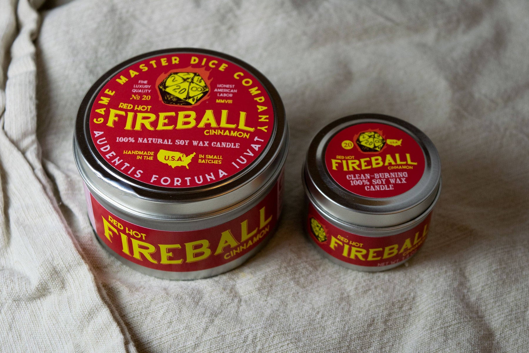 Game Master Dice Decor > Candles Fireball Gaming Candle: 8oz 03407868 80020