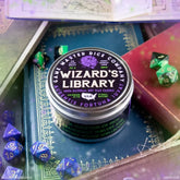 Game Master Dice Decor > Candles Game Master Dice: Gaming Candle - Wizard's Library 736542188646 80004