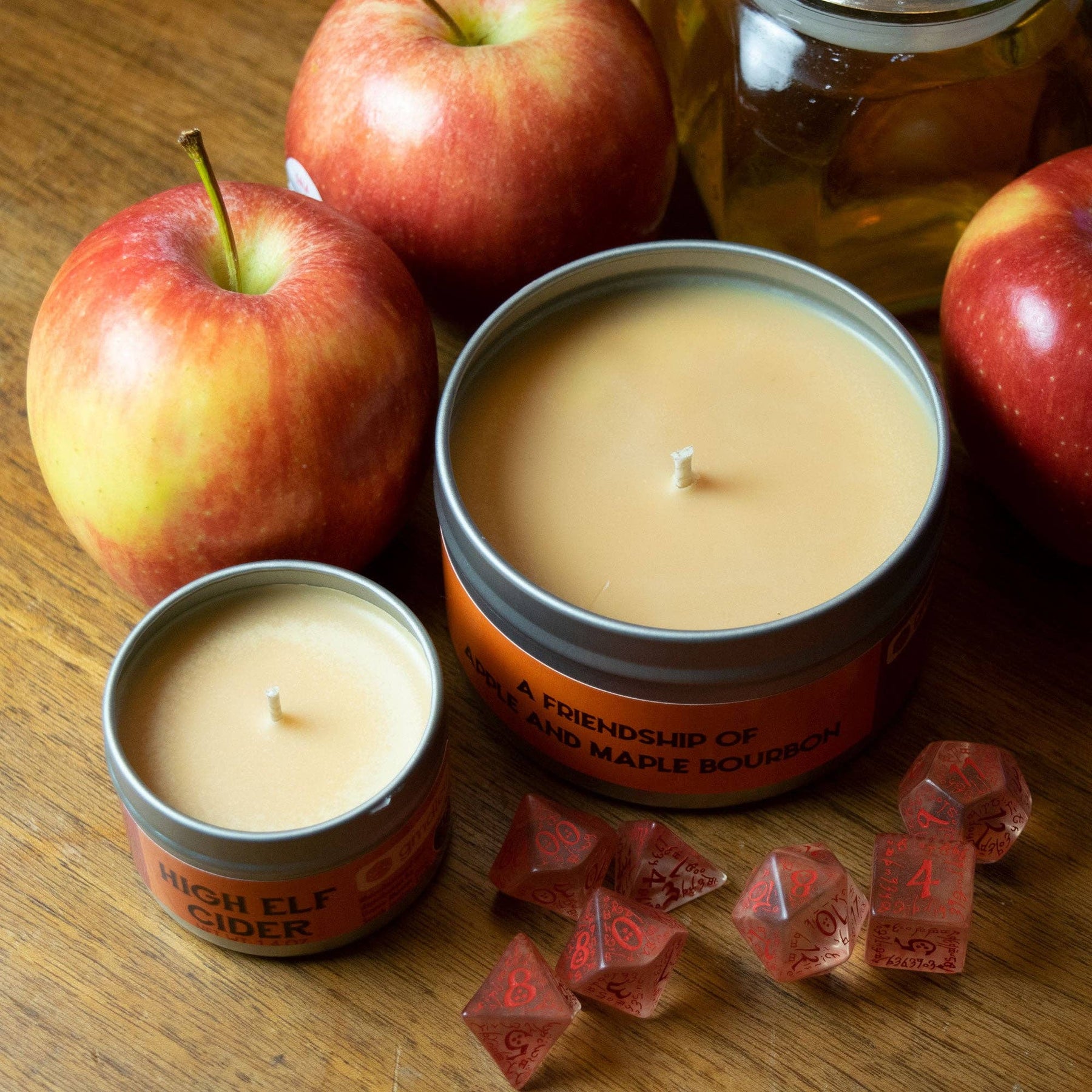 Game Master Dice Decor > Candles High Elf Cider Gaming Candle: 8oz 03145724 80018