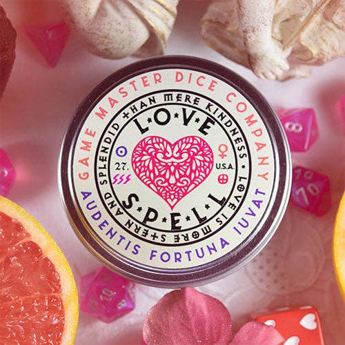 Game Master Dice Decor > Candles Love Spell Gaming Candle: 8oz 03375100 80027
