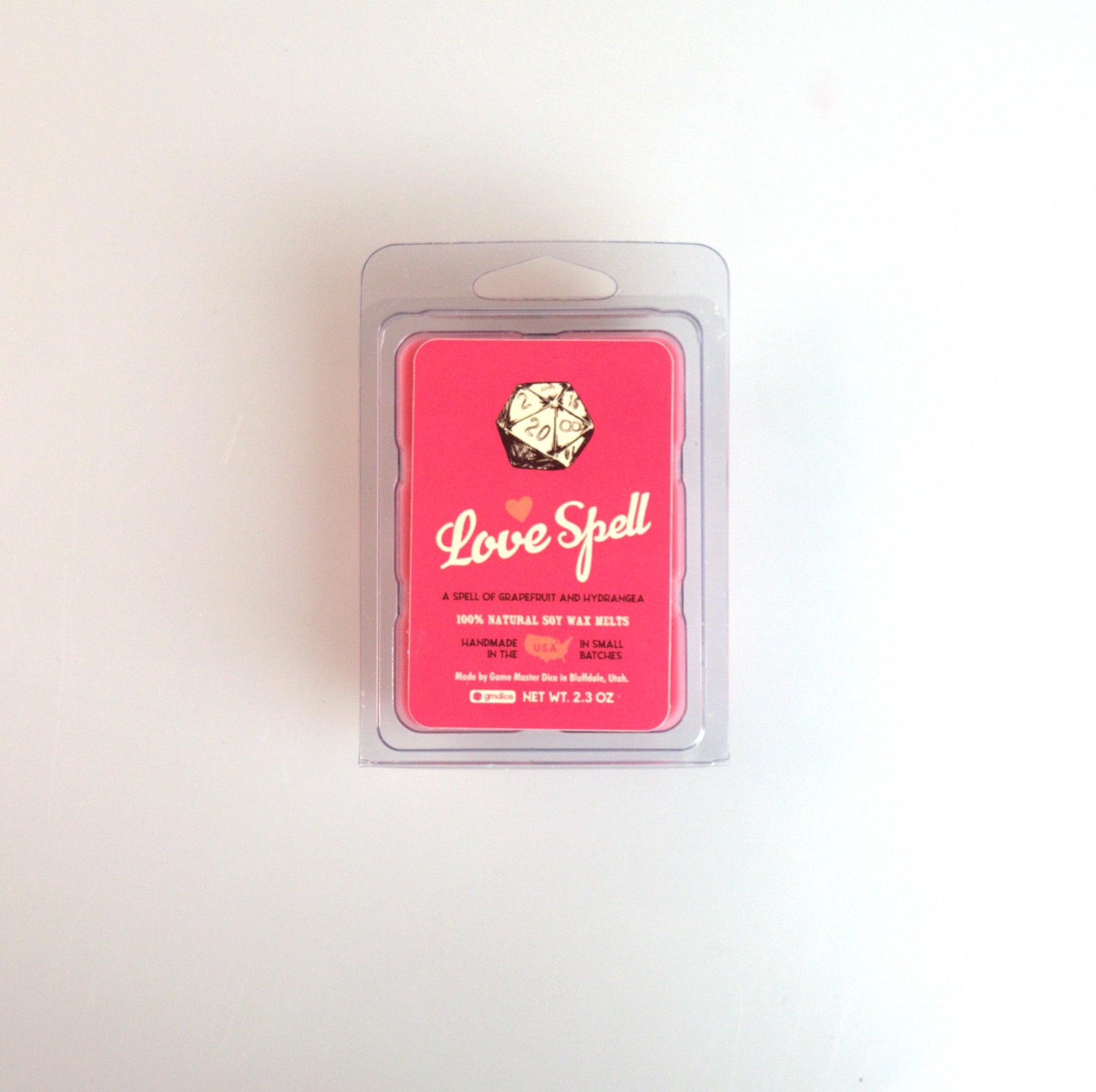 Game Master Dice Decor > Candles Love Spell Gaming Candle: 8oz 03375100 80027