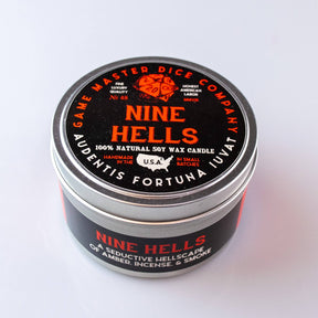 Game Master Dice Decor > Candles Nine Hells Gaming Candle: 8oz Tin 03211260