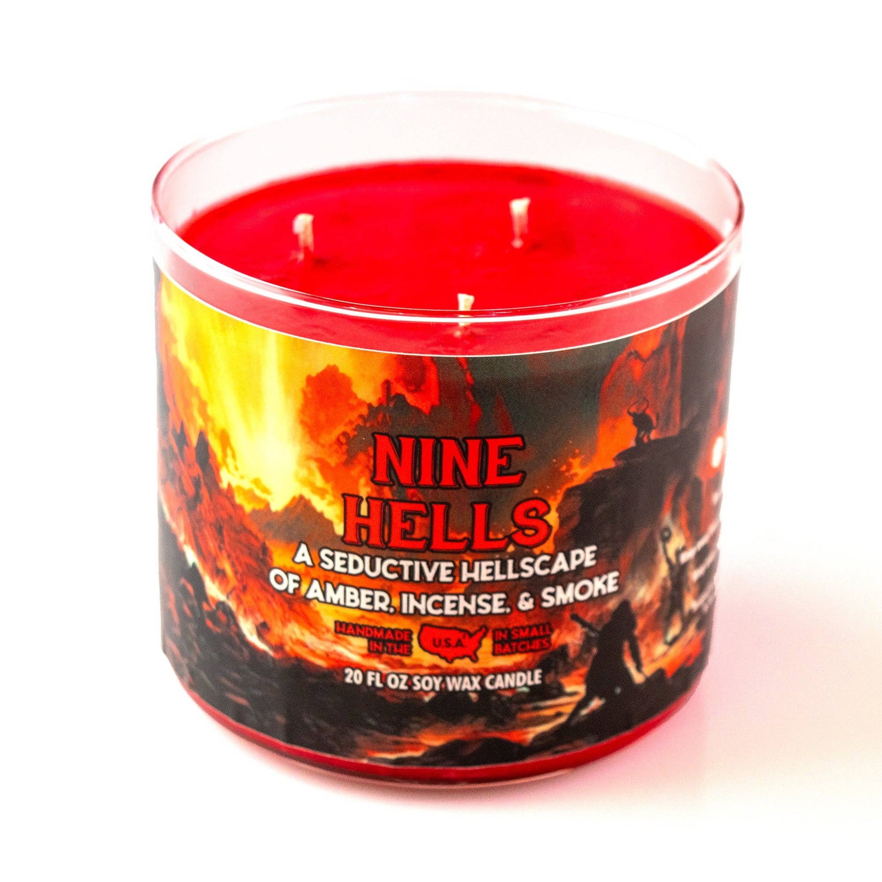 Game Master Dice Decor > Candles Nine Hells Gaming Candle: 8oz Tin 03211260